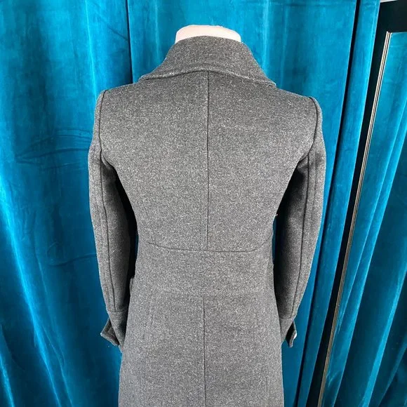 Marc by Marc Jacobs Double Breasted Wool Blend Coat Gray - Picture 12 of 16